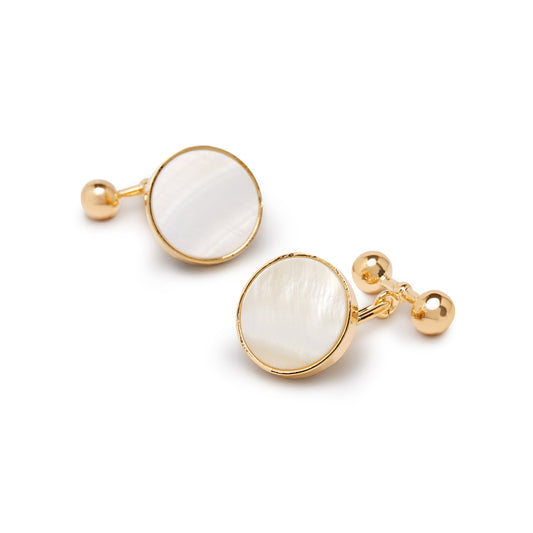 The Bizet mother of pearl cufflink